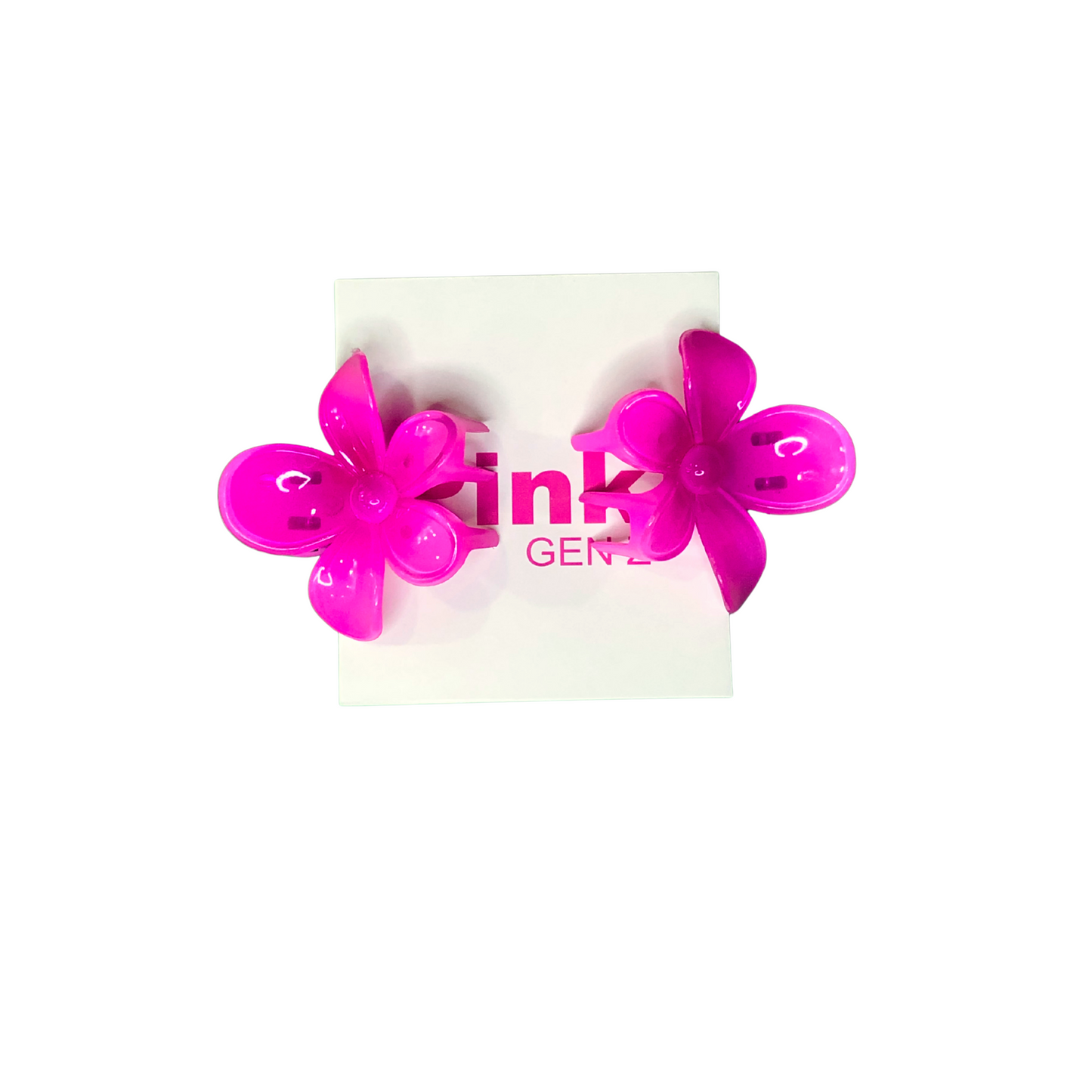 Neon Pink-Hair Claw-Pack of 2