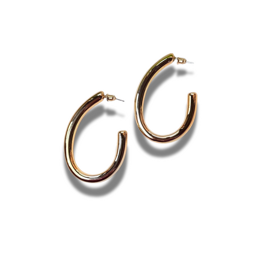 Golden Glow Hoops-Earrings