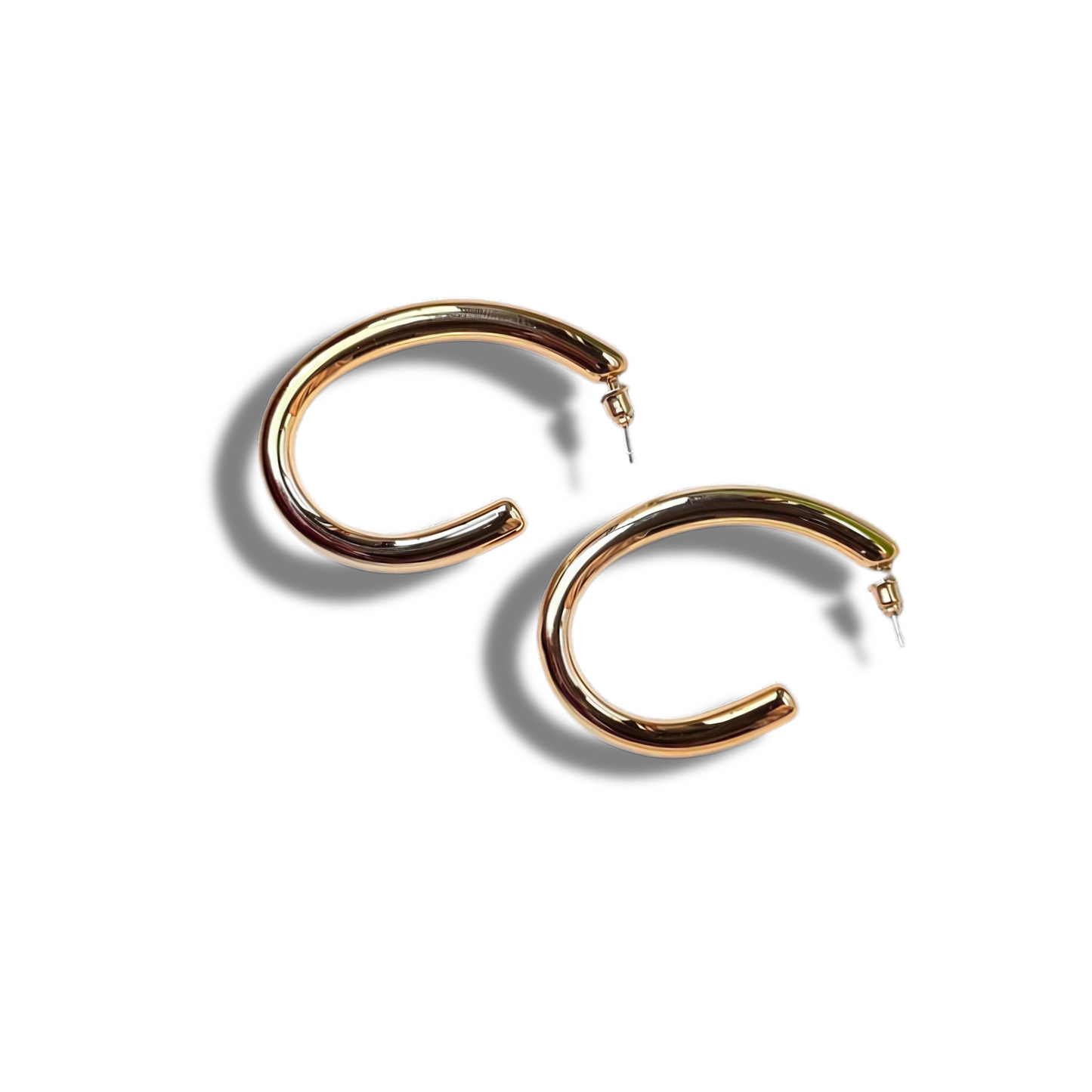 Golden Glow Hoops-Earrings